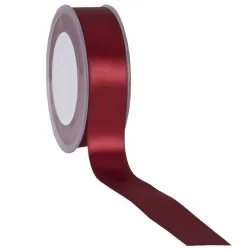 Double Faced Satin Ribbon; Burgundy